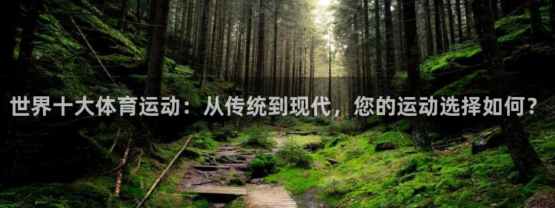球速体育：世界十大体育运动：从传统到现代，您的运动选择如何？